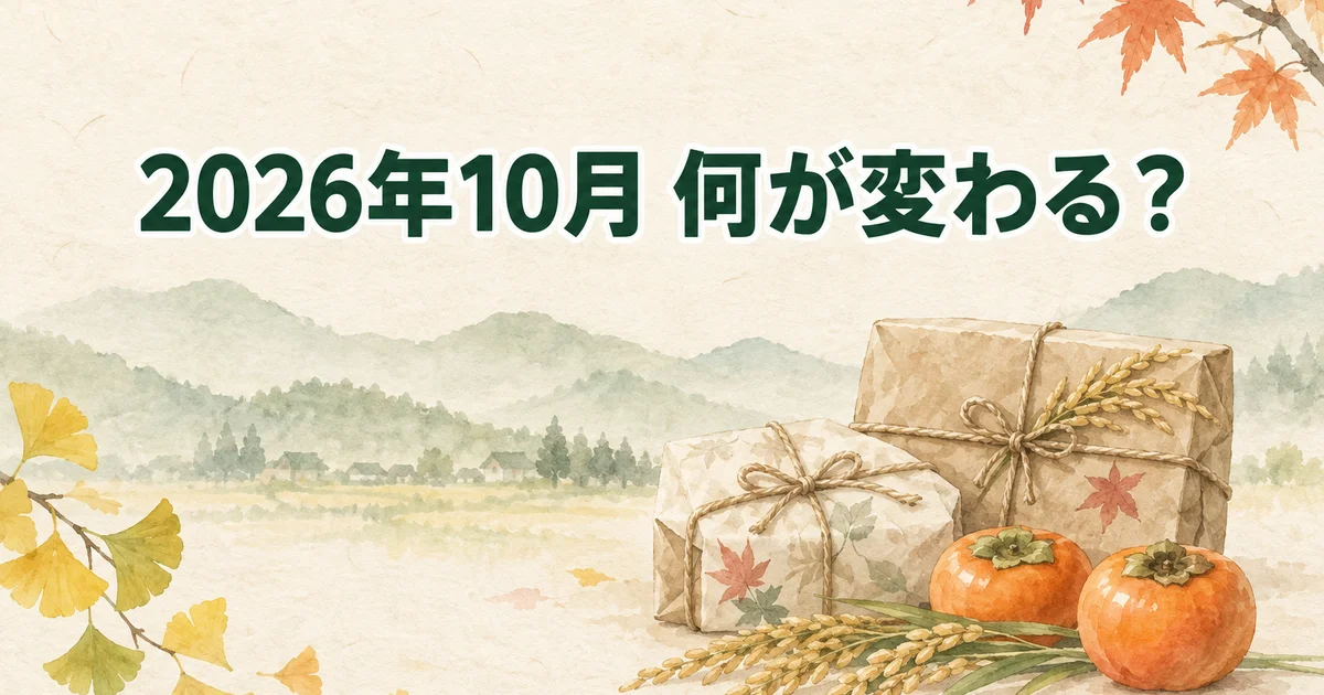 ふるさと納税は2026年10月から何が変わる?改悪なのかと寄付者の確認事項